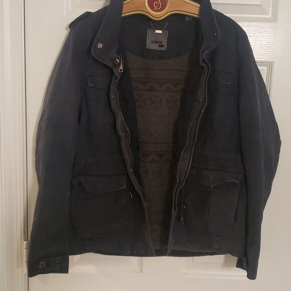Levis jacket navy women's size large - Picture 1 of 8